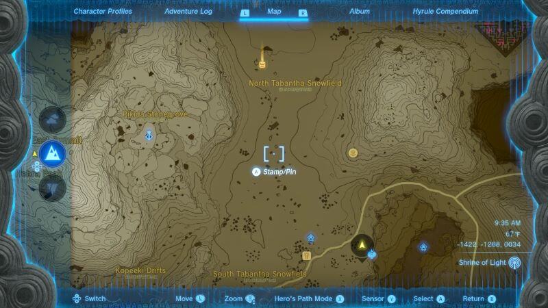 Track down the golden horse north of Snowfield Stable. tears kingdom unique horse