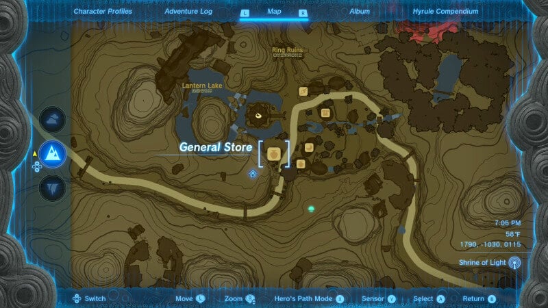 Get the Codgers' Quarrel Side Quest by talking to Trissa inside the Kakariko Village produce store.