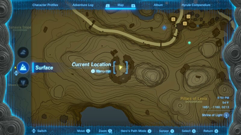 Travel to the Ring Ruins southwest of Kakariko Village to complete the Codgers' Quarrel side quest.