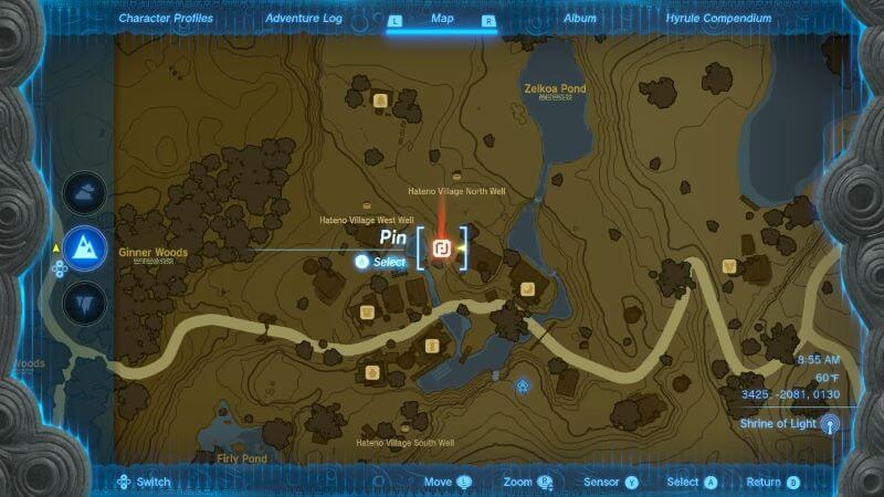 Where to find Reede's shed in Hateno Village.