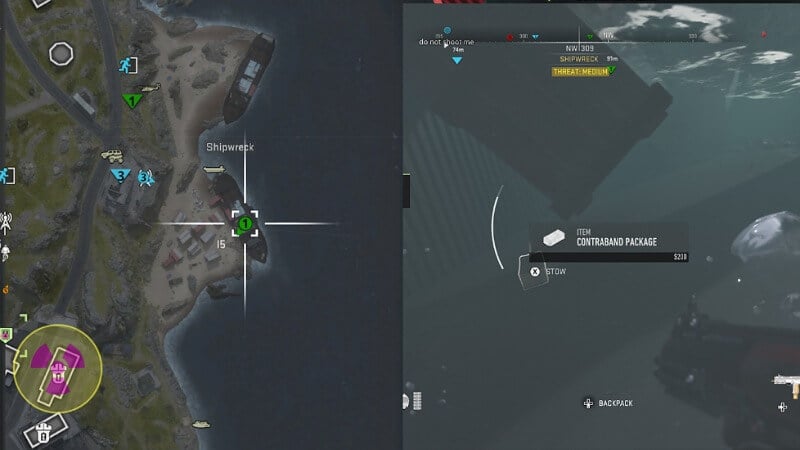 Unknown Shipping DMZ Mission Contraband Packages location 1