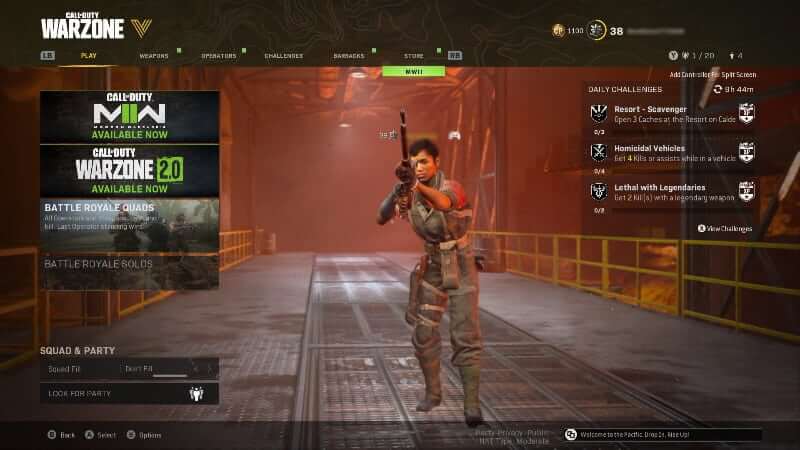 Can you still play Call of Duty Warzone 1 COD original Caldera Pacific