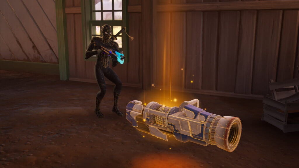 Where To Find the Cybertron Cannon in Fortnite Cybertron Cannon Fortnite Chapter 4 Season 3 Chest Ground Loot Location Transformers