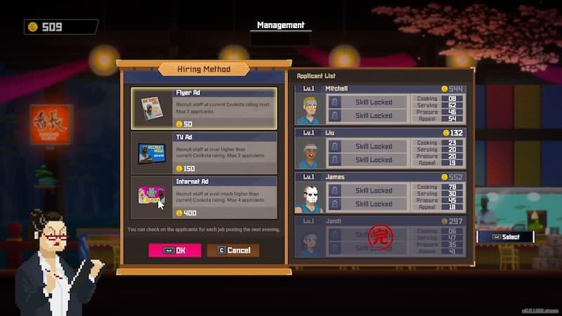 Dave The Diver Staff Bancho's Sushi Hiring