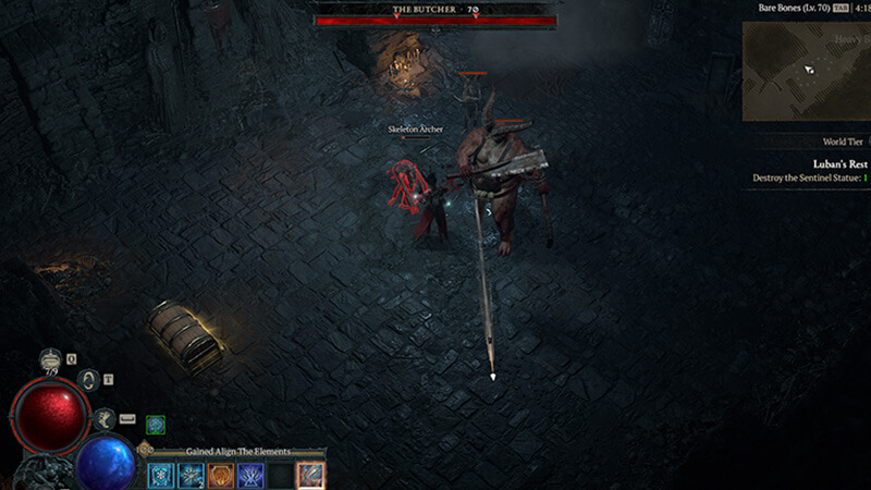Defeating the Butcher in Diablo 4