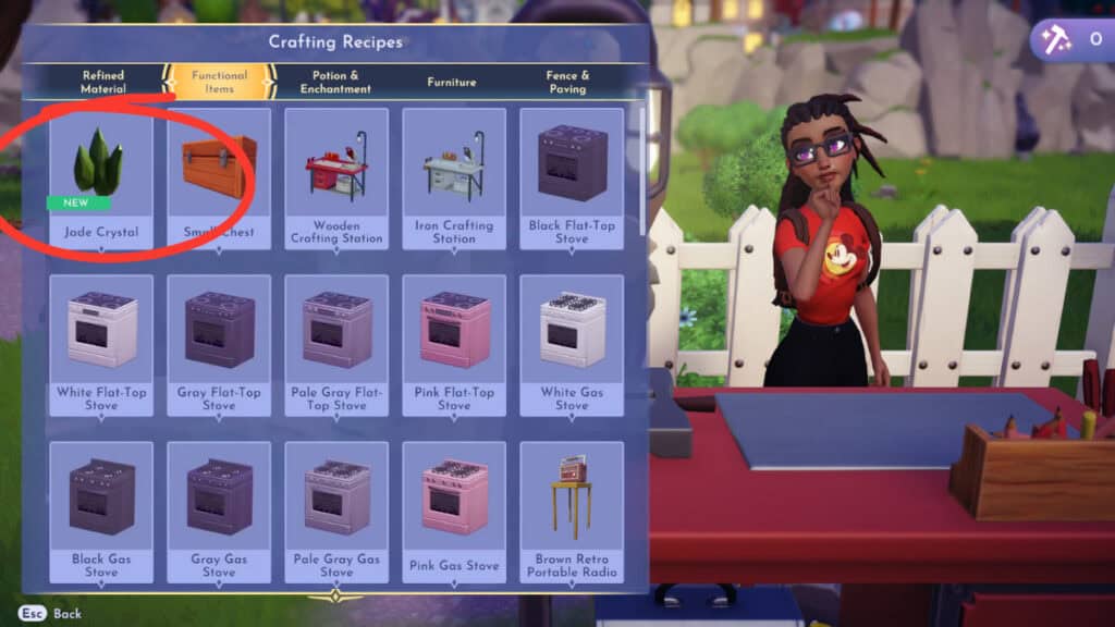 jade crystal crafting recipe