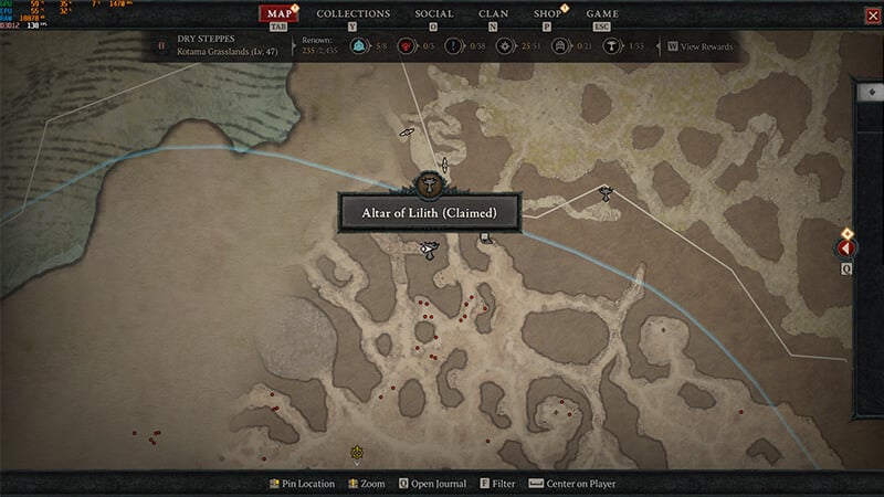 Wayward Plains Altar of Lilith Diablo 4