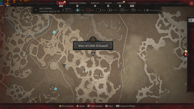 Boiling Plains Altar of Lilith Diablo 4