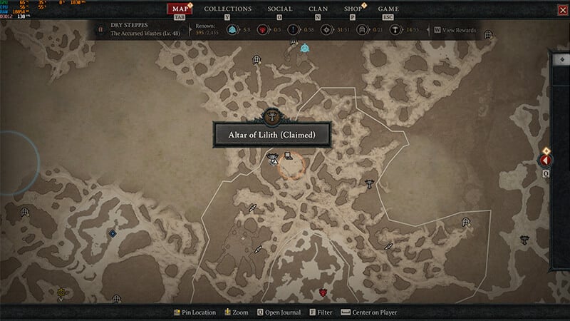 The Bleak Expanse Altar of Lilith Diablo 4