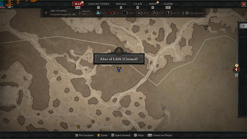 Crane Tribe Hutmoot Altar of Lilith Diablo 4