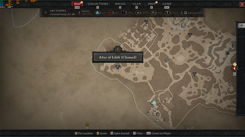 Galtmaa Bushland Altar of Lilith Diablo 4