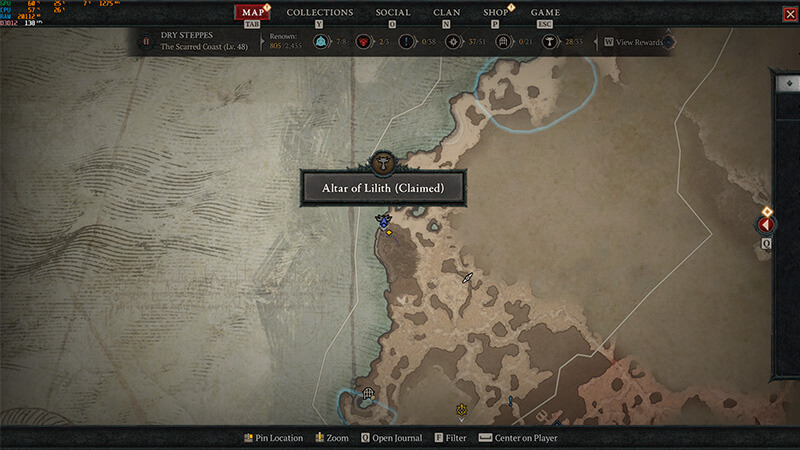 The Ashen Tread Location