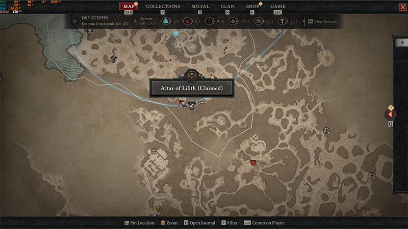 Wayward Plains Altar of Lilith #2 Diablo 4