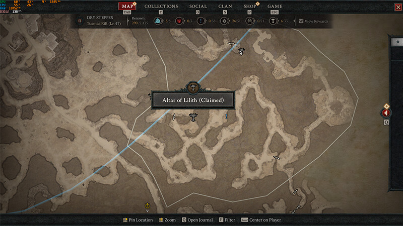 Abahru Canyon Altar of Lilith Diablo 4