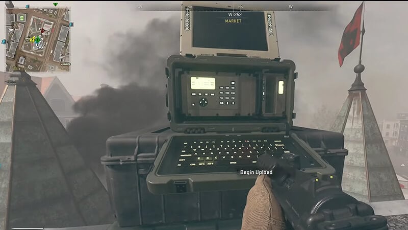 Finding an upload station for Vondel Investigation DMZ Mission