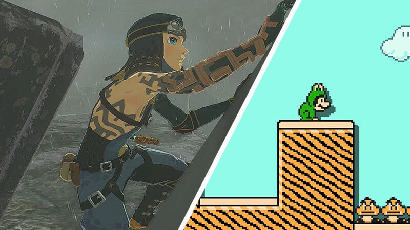 Link in the Froggy Armor in TotK.