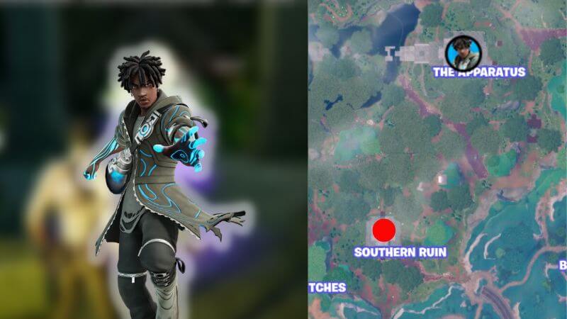 Fortnite Bring the Prism to Trace Map Location