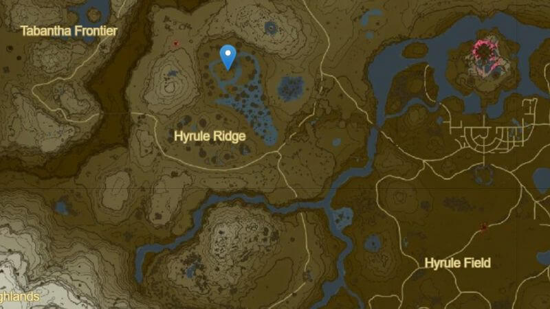 Misko's Treasure of Awakening 3 map Location in Zelda Tears of the Kingdom