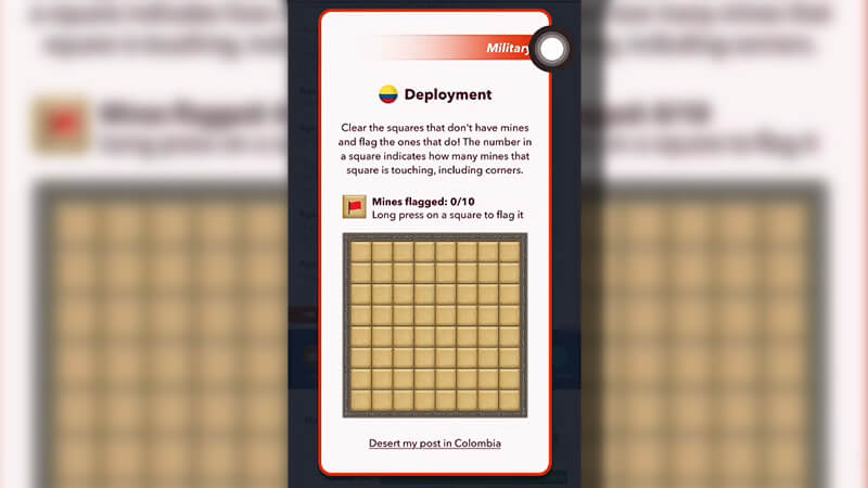 How To Get Deployed in the Army in Bitlife Mine Sweeper Gameplay