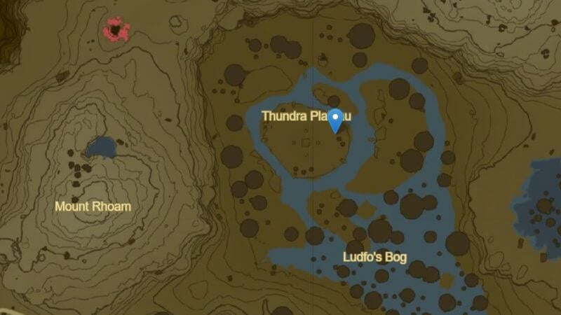 Zelda Thundra Plateau Door Map Location
