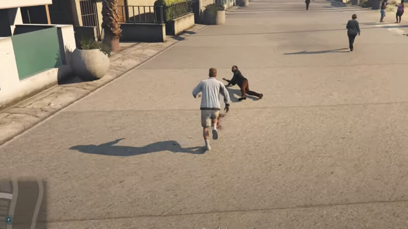 gta online strength guy running