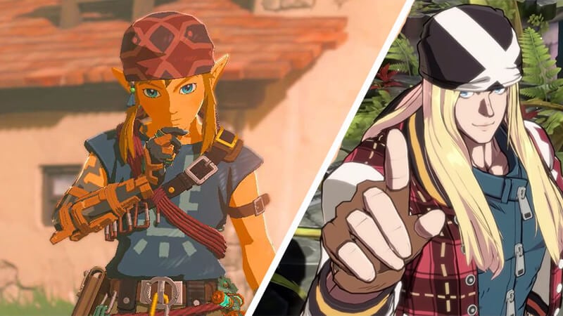 TotK/Tears of the Kingdom Link in a "cosplay" of Axl.