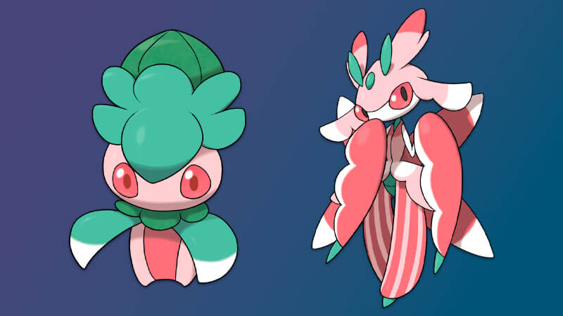 Fomantis and Lurantis in Solstice Horizon Event