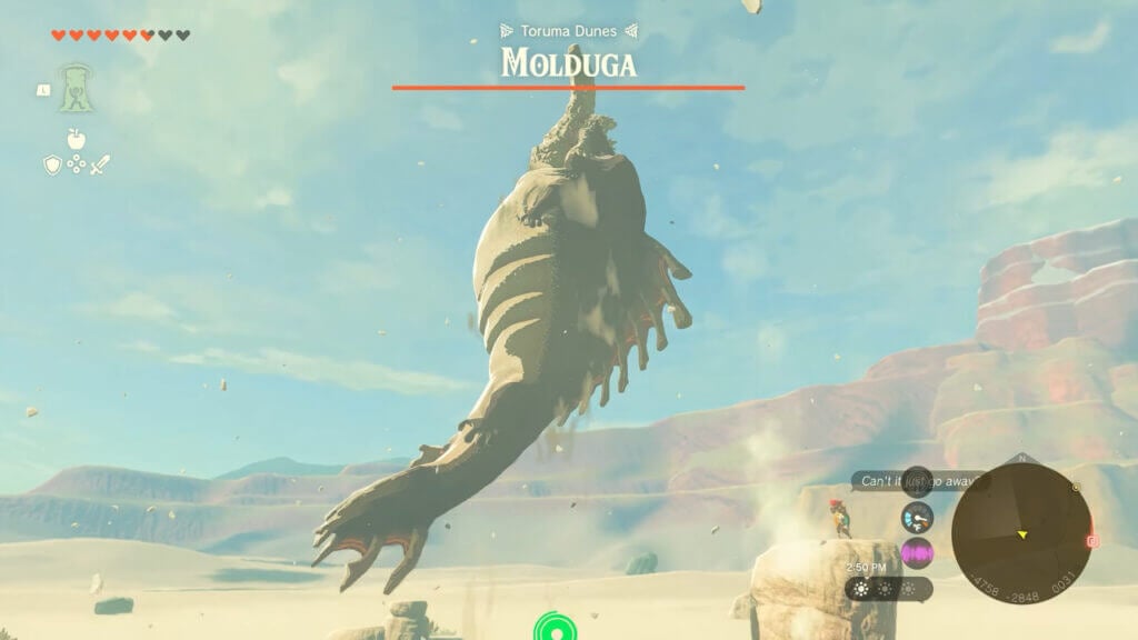 How To Get Molduga Guts in Zelda Tears of the Kingdom Molduga Guts Location Zelda Tears of the Kingdom