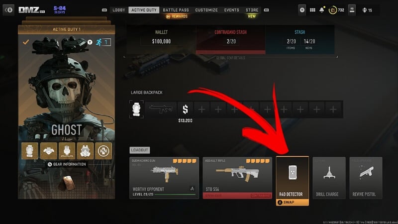 R4D Detector in Loadout