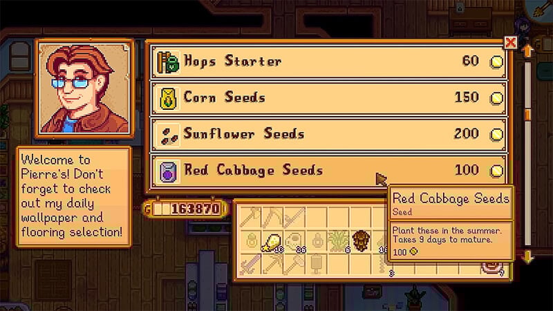 Red Cabbage Seeds in Stardew Valley