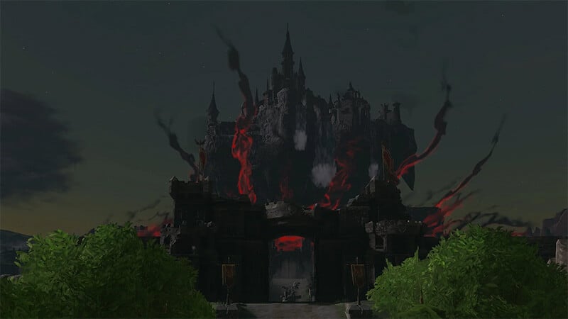 Hyrule Castle in TOTK.