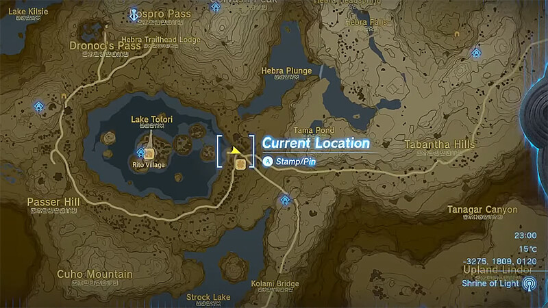 The Rito Rope Bridge Quest Location