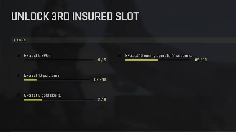 Third Insured Weapon Slot