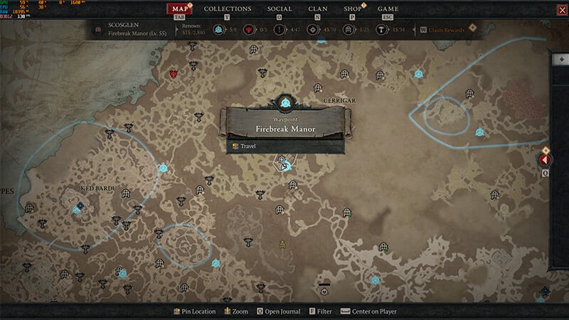 Firebreak Manor Location