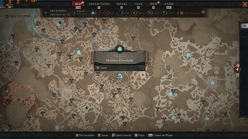 Hidden Overlook Location