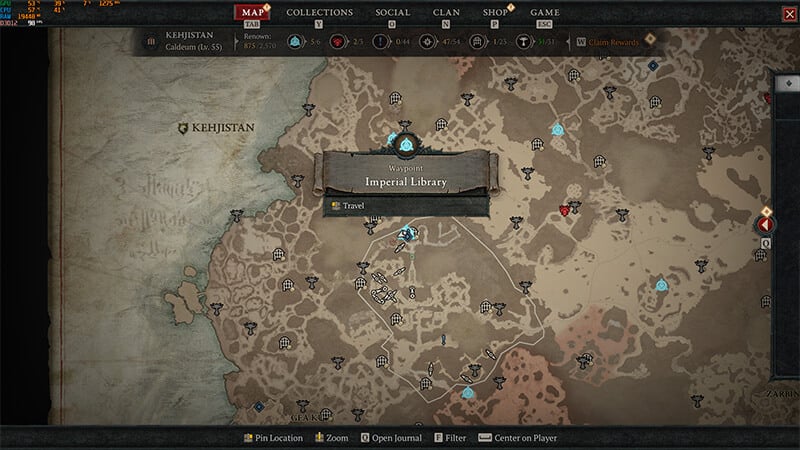 Imperial Library Location