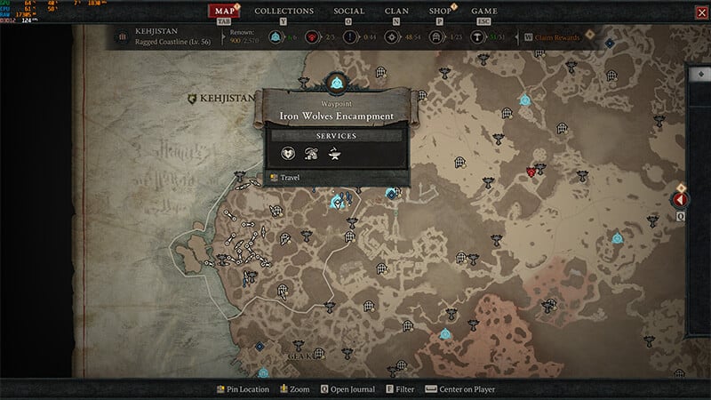 Iron Wolves Encampment Location