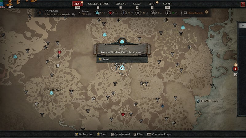 Ruins of Rakhat Keep Location