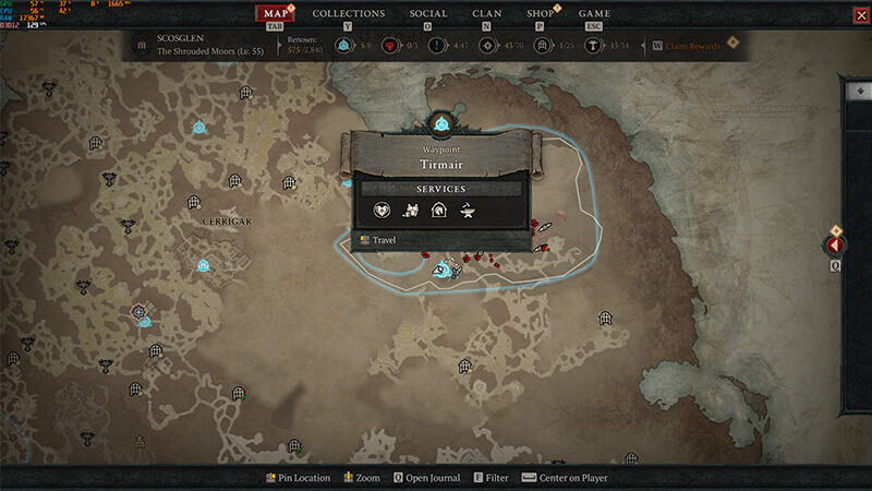 Tirmair Waypoint map