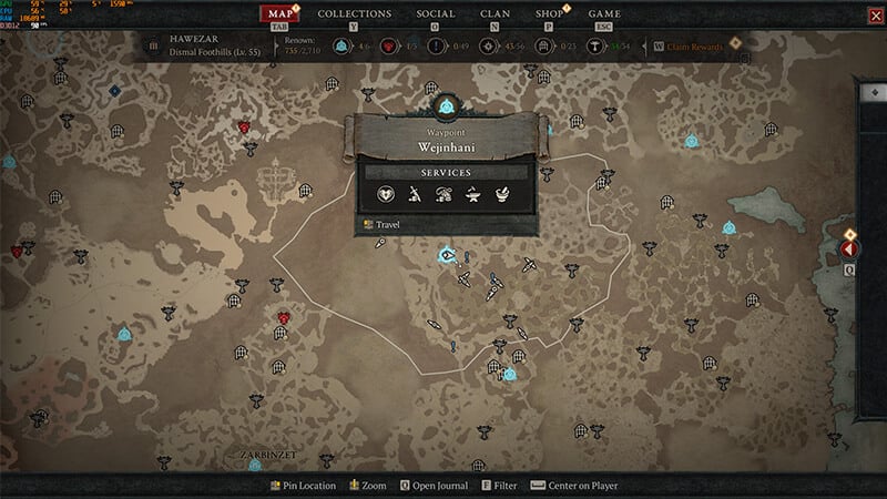 Wejihani Waypoint Map