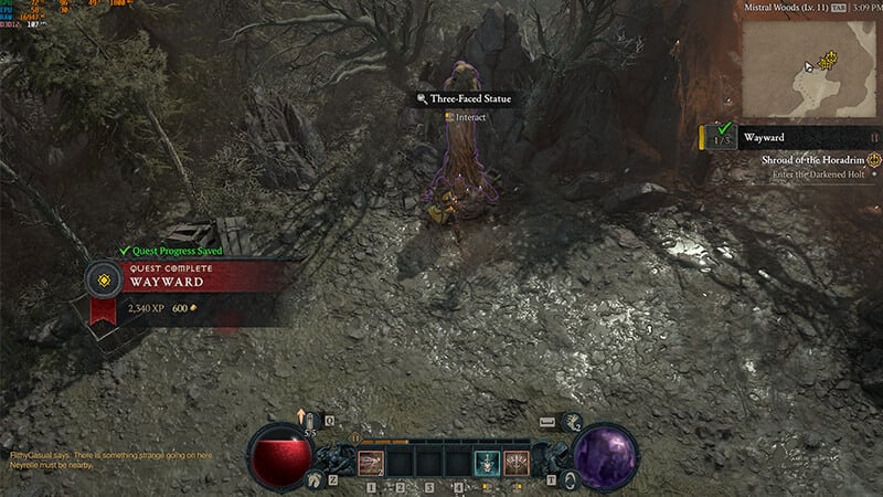 Wayward Three-Faced Statue in Diablo 4