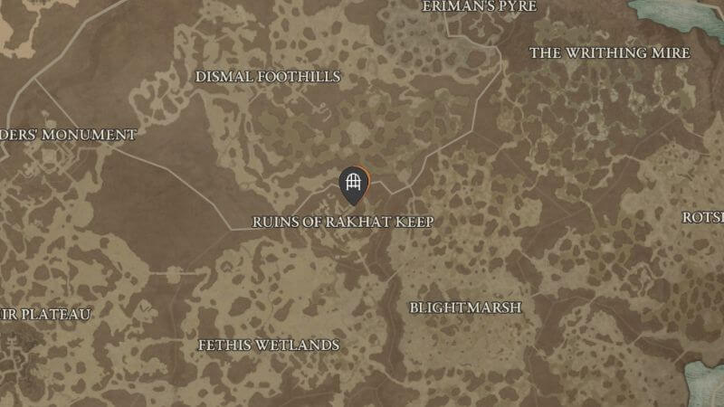 Diablo Iron Hold Dungeon Map Location