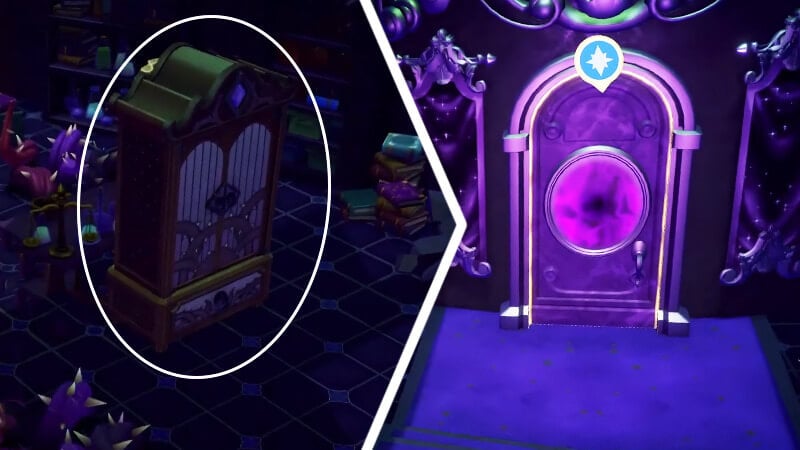 Where to find a crown and wings for the first door in The Dark Castle quest_