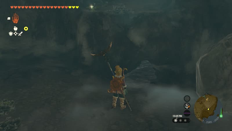 Link wondering in a cave