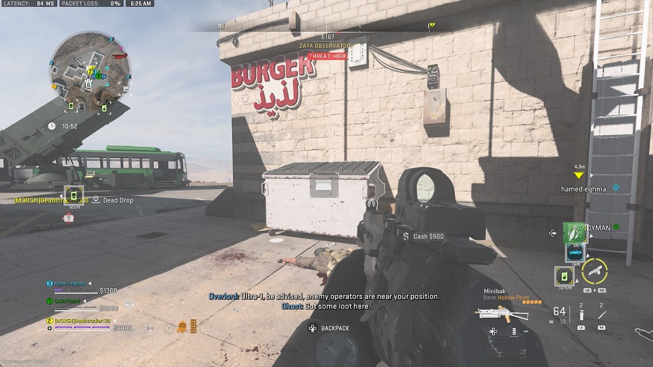 Zaya Observatory Dead Drop in Title Deed DMZ mission