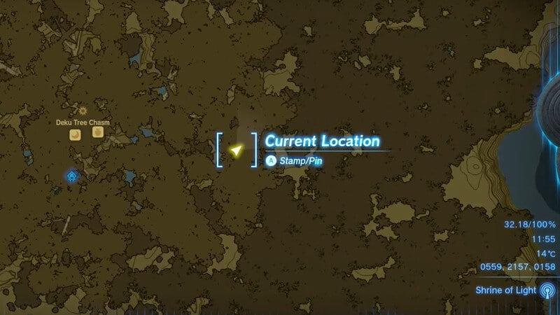 A Pretty Stone and Five Golden Apples Location