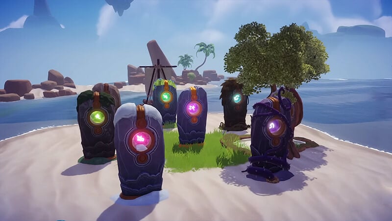 between a skull rock and a hard place pillar of unity puzzle solution in dreamlight valley