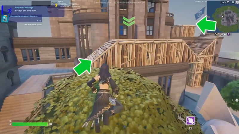 Ciri's Escape Parkour Course in Fortnite