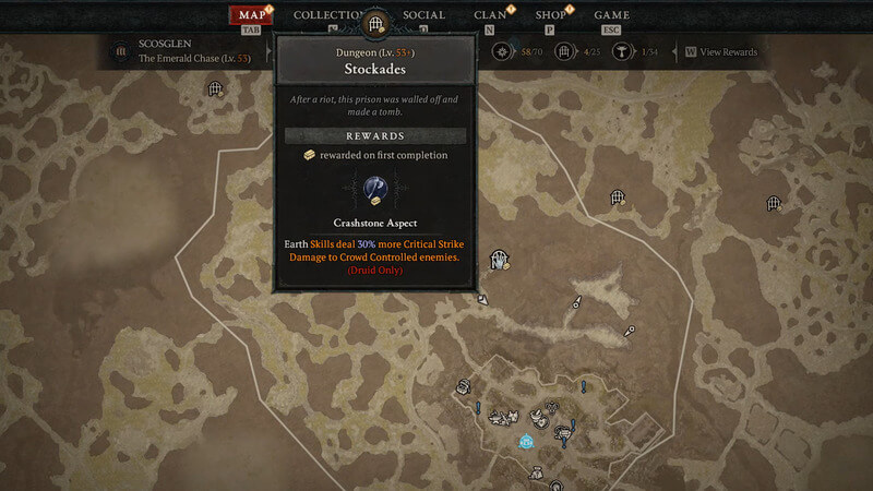 Crashstone Aspect Location