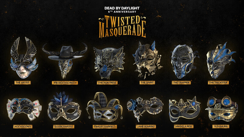 dbd all twisted masquerade masks